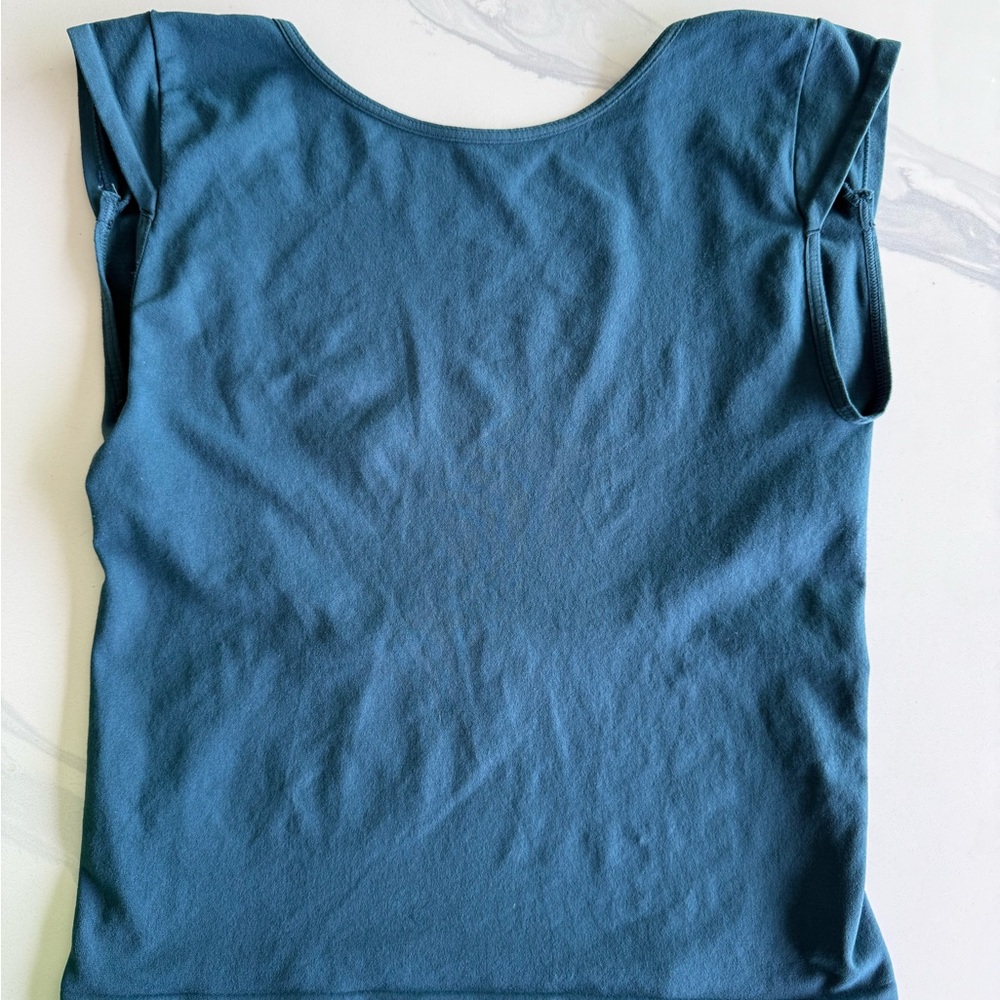 Free People Teal Low Back Top XS/S